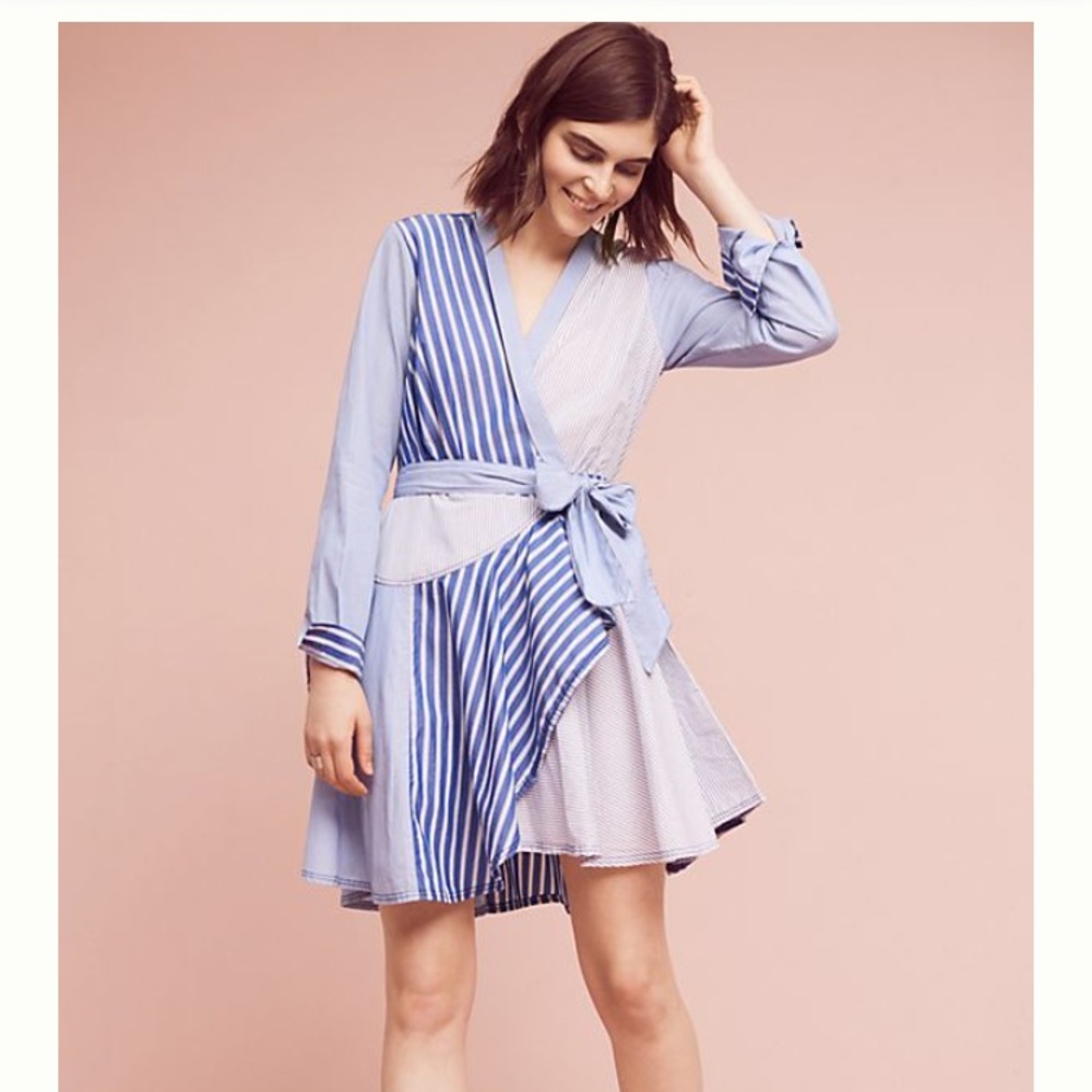 Anthropologie Striped Shirtdress